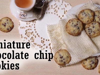 Miniature Chocolate Chip Cookie Tutorial - Polymer Clay