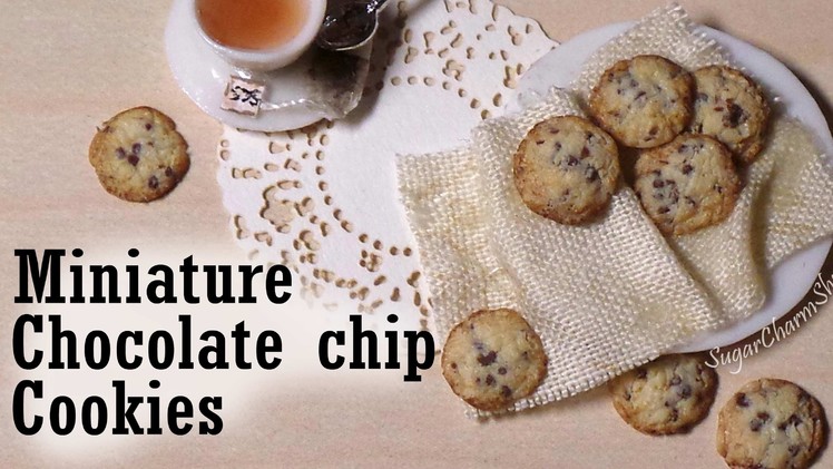 Miniature Chocolate Chip Cookie Tutorial - Polymer Clay