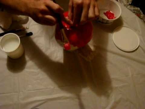 Painting an "Apple Gourd" to Look Like an Apple