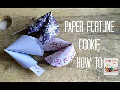 Paper Fortune Cookies Tutorial