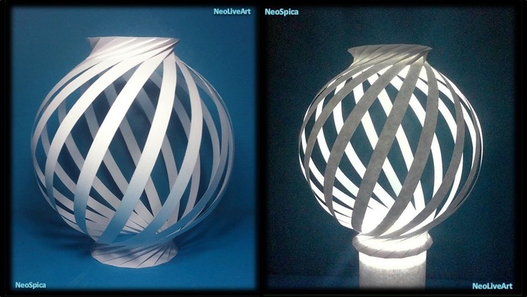 Paper Lamp Ball Twist Spiral 1