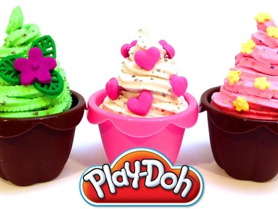 Play Doh Cupcakes Recipe How to make Cupcakes Playdough Mint Chocolate Ice Cream Recipe