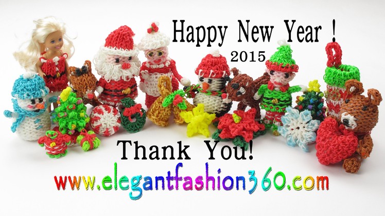 Rainbow Loom Happy New Year 2015 - Thank You from Elegant Fashion 360