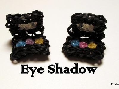 Rainbow Loom Makeup Palette.Eye Shadow Charm- How to - Make Up Series