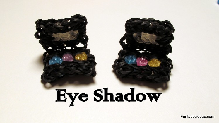 Rainbow Loom Makeup Palette.Eye Shadow Charm- How to - Make Up Series