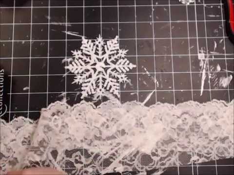 Shabby Chic Snowflake Ornaments Tutorial
