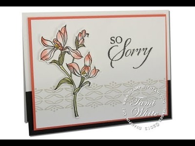 So Sorry Sympathy Card featuring Stampin Up