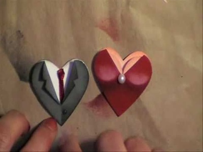 Valentine. wedding heart punch couple