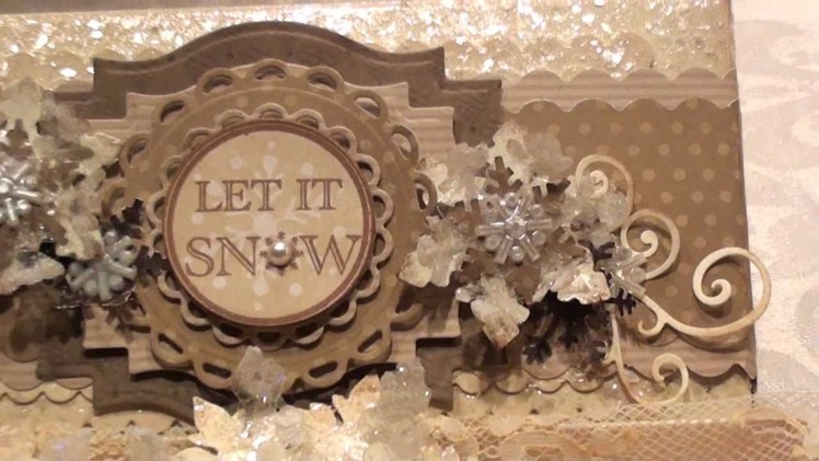 Vintage 'Iced Snowflake' Ornament.Embellishment Tutorial and Altered Box