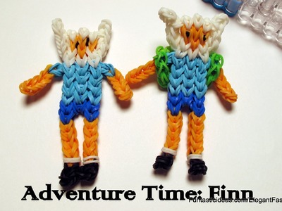 Adventure Time: Finn Action Figure.Character - How to Rainbow Loom Design