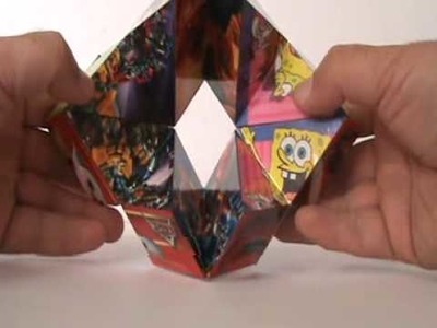 Cubic Kaleidocycle Disney Transformers Spiderman SpongeBob Caleidociclo Cubico Cubo Cube Paper Toy