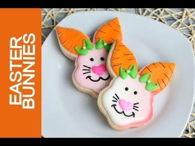 EASTER BUNNY COOKIE DECORATING TUTORIAL.