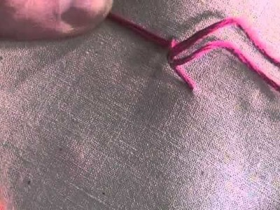 Embroidery: French Knot with a Stem