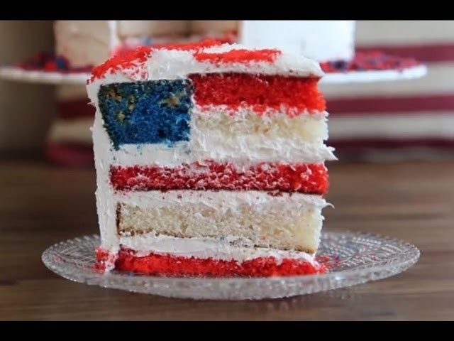 Flag Cake Recipe - How to Make American Flag Cake