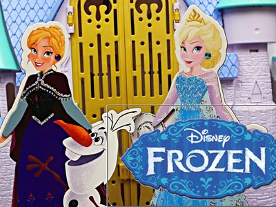 Frozen Elsa and Disney Frozen Anna Magnet Paper Dolls and Snowman Olaf Toy Review