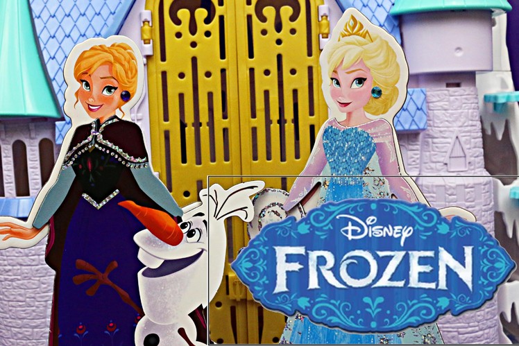 Frozen Elsa and Disney Frozen Anna Magnet Paper Dolls and Snowman Olaf Toy Review