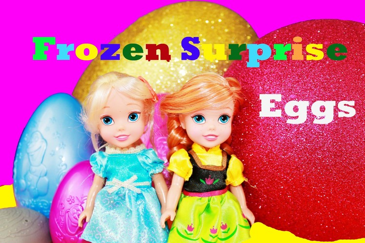 GIANT Elsa Surprise EGGS Let It Go FROZEN Disney videos Super Mega Huge Olaf