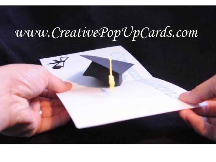 Graduation Pop Up Card: 3D Cap