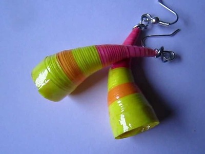 Handmade Jewelry - Paper Quilling Trumpet Earrings