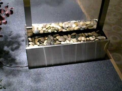 Harmony River Stainless Steel & Glass Floor Fountain