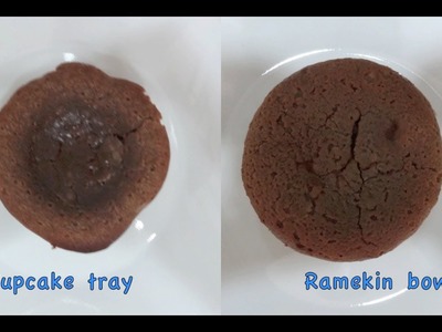 How I make chocolate molten lava cake using ramekins and cupcake.muffin tray!