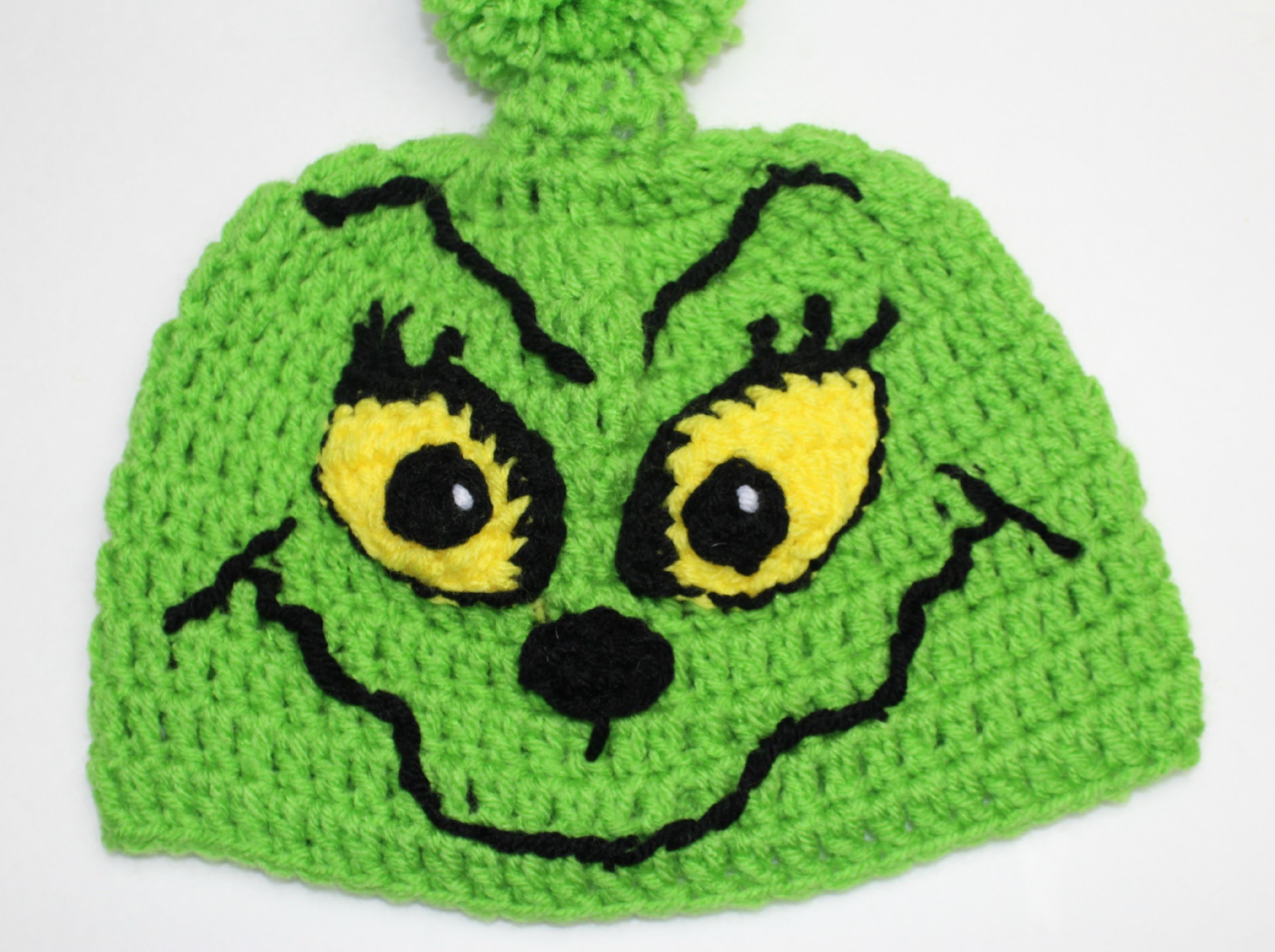 How to crochet Grinch Inspired Christmas hat Video One