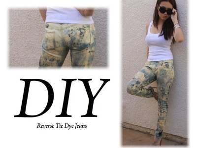 HOW To DIY Reverse Tie Dye for under $1  ~Summer 2012 Trend~