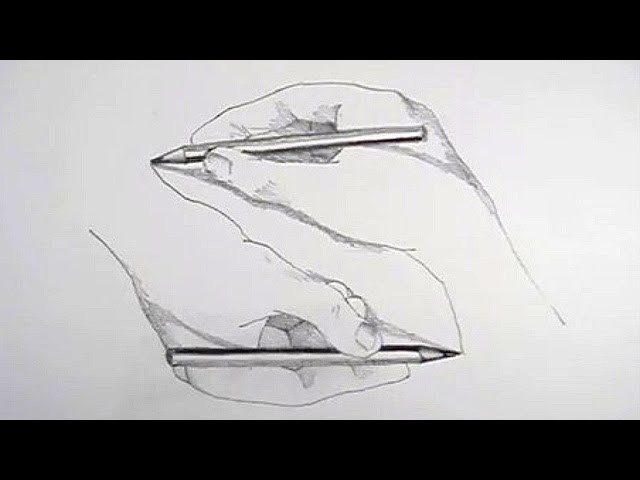 How to Draw M.C.Escher's "Amazing Hands" illusion