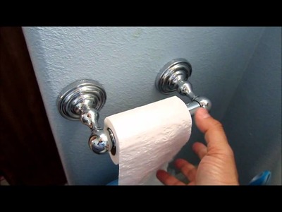 How to install toilet paper holder
