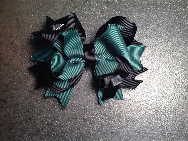 How To Make a 4 inch stacked boutique hair bow