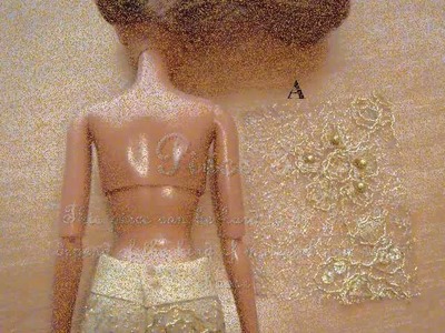 HOW TO MAKE a evening dress for Barbie : My Outfits  25