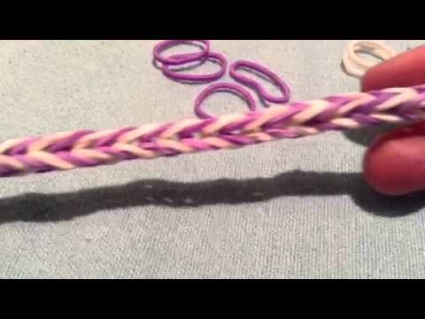How to Make a Fishtail Rubber band Bracelet without a loom