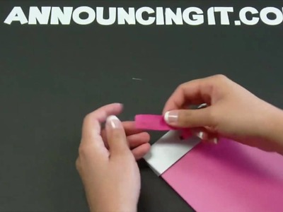 How to Make a Flat Bow Invitation