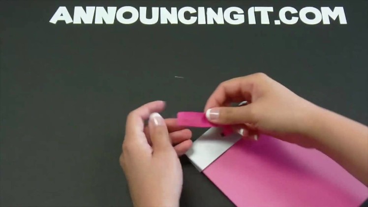 How to Make a Flat Bow Invitation