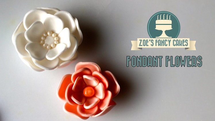 How to make a fondant flower for your cakes How To Cake Decorating Tutorial Simple