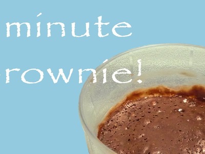 How to make an EGGLESS BROWNIE in a minute! (with only 4 ingredients)