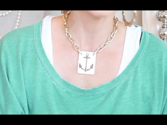 How To Make Kandee's Gold Sailor Anchor Necklace | Kandee Johnson