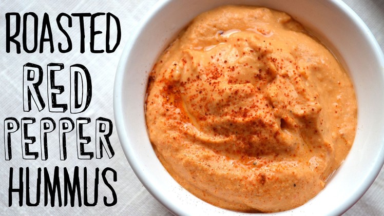 How to Make Roasted Red Pepper Hummus | Fablunch