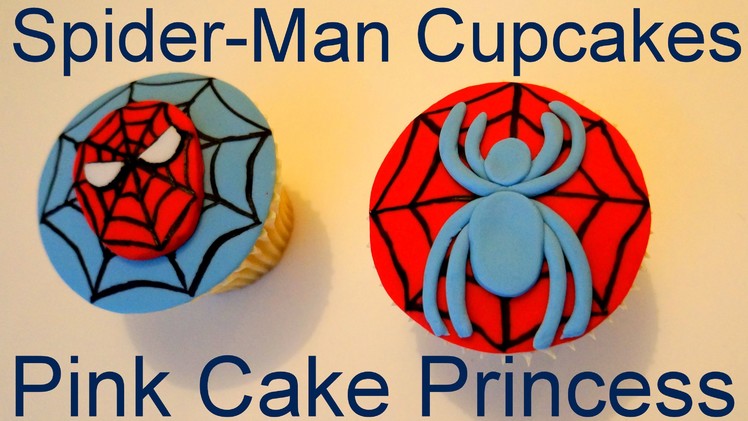 How to Make Spider-Man Spider Cupcakes - A Cupcake Decorating Tutorial by Pink Cake Princess