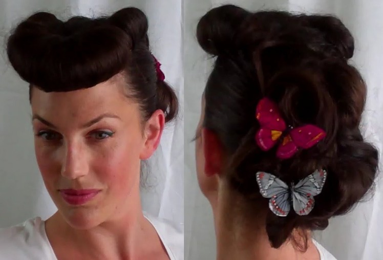 How to Retro. Vintage Betty Grable pin up inspired hairstyle Bumper Bangs - Vintagious