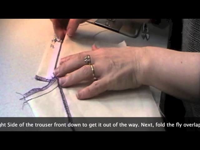 How to sew a professional fly front zipper