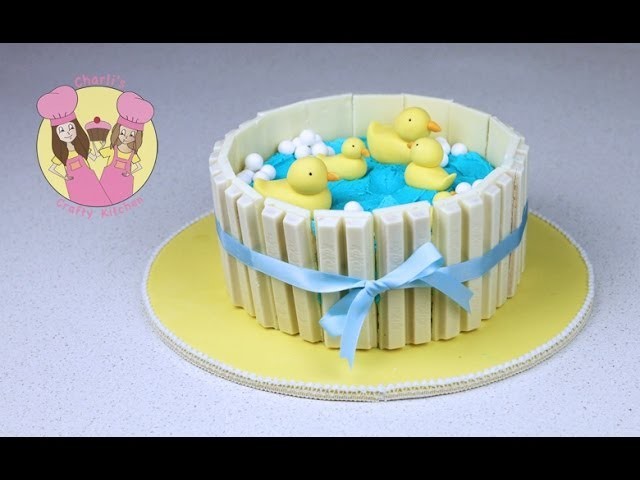 Make a Ducks in Pond Kit-Kat Cake - Baby shower - Part 1 with Aunty Elise from My Cupcake Addiction