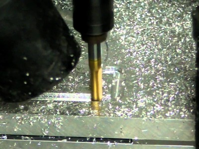 New DIY CNC first Aluminum cut.MP4