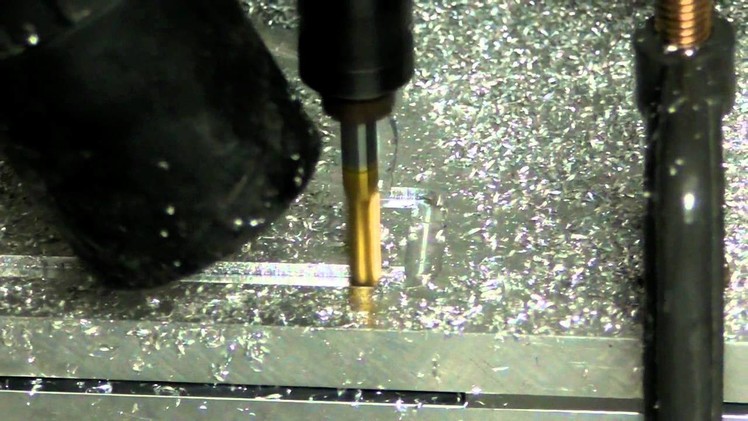 New DIY CNC first Aluminum cut.MP4