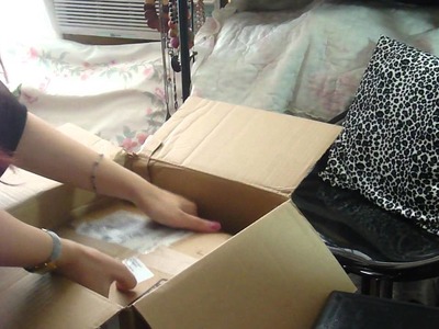 Opening the Valentines package from my boyfriend :)