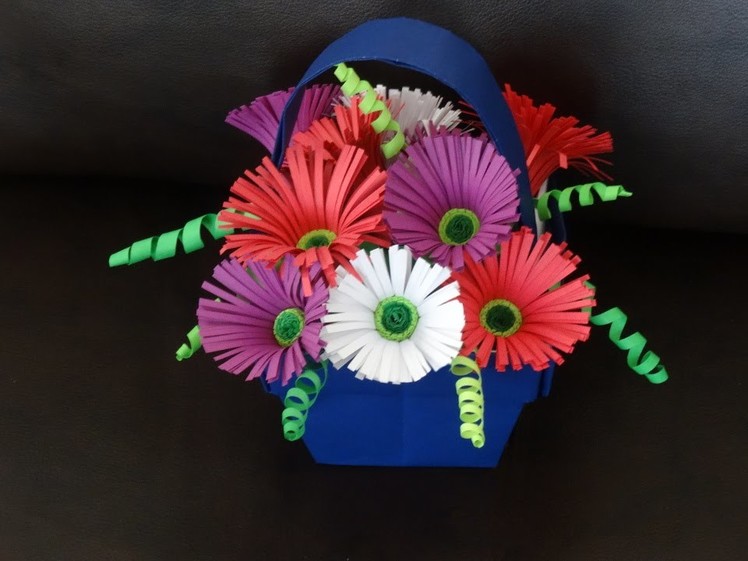 Part I - How to make quilling flower basket