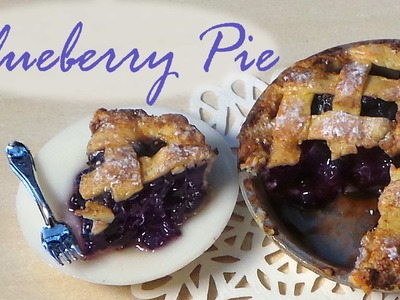 Polymer Clay Blueberry Pie Tutorial
