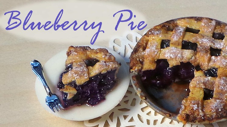 Polymer Clay Blueberry Pie Tutorial
