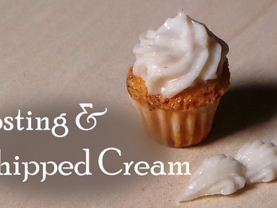 Polymer Clay; Sculpting Frosting & Whipped Cream For Miniatures (Cakes etc.)