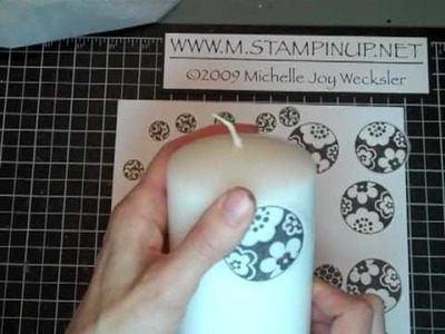 Stamped Candle